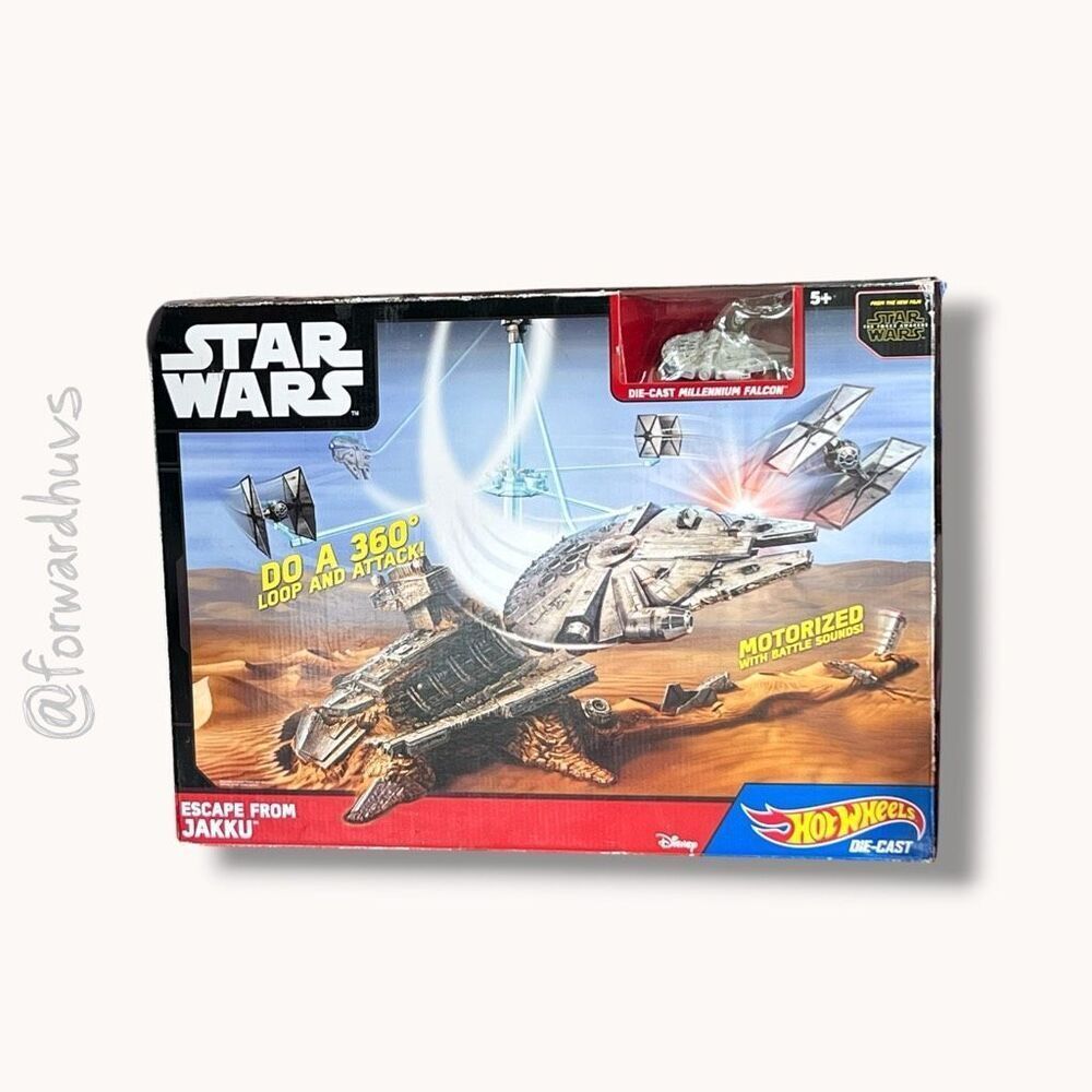 Hot Wheels Star Wars Escape from Jakku Play Set – Factory Sealed
